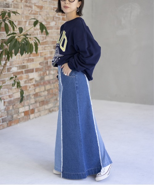 LEPSIM（レプシィム）の「BIGロゴスエット　104937（スウェット・レディース・ネイビー/レッド/オフホワイト/トップグレー・FREE）」の20枚目の写真