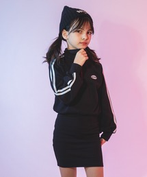 URBAN CHERRY（アーバンチェリー）の「【U.TRACK】ワンポイントサイドラインハーフジップタイトワンピース（ワンピース・キッズ）」