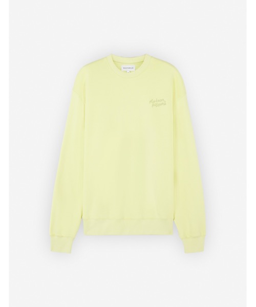 Maison Kitsune(メゾンキツネ)の「MAISON KITSUNE HANDWRITING COMFORT SWEATSHIRT(スウェット・メンズ・ネイビー系/ライトイエロー/ブラック×ホワイト・S/M/L/XL)」の5枚目の写真