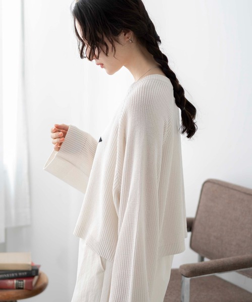 WEGO(ウィゴー)の「■■■WEGO/スターラグランジャガードニット■■■(ニット/セーター・レディース・ブラック系その他/ホワイト・FREE)」の9枚目の写真