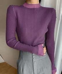 Stone パープル ハイネックセーター ハイネックセーター （ニット