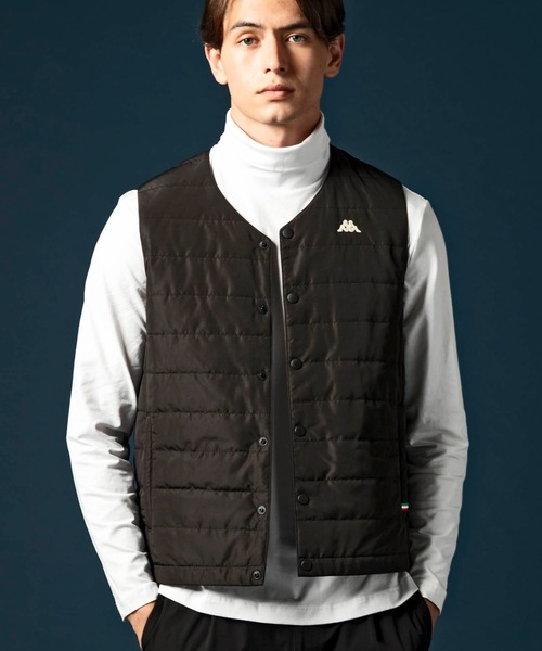 Kappa（カッパ）の「Kappa(カッパ)RDKパディングベスト（ベスト・メンズ・ブラック/ネイビー・M/L/XL）」の2枚目の写真