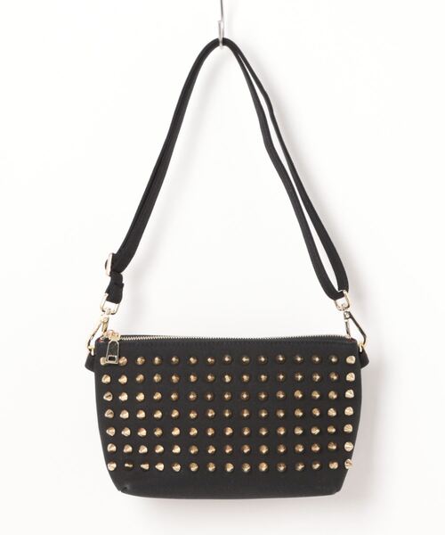 RiNc （リンク）の「【 GLAM JAM / グラムジャム 】 ONIスタッズ ショルダーポーチ / Mサイズ（ショルダーバッグ・レディース・グレー/ブルー/レッド/モカ/その他1/その他2/カーキ/ブルー系その他/ホワイト/ブラック系その他・M）」の4枚目の写真