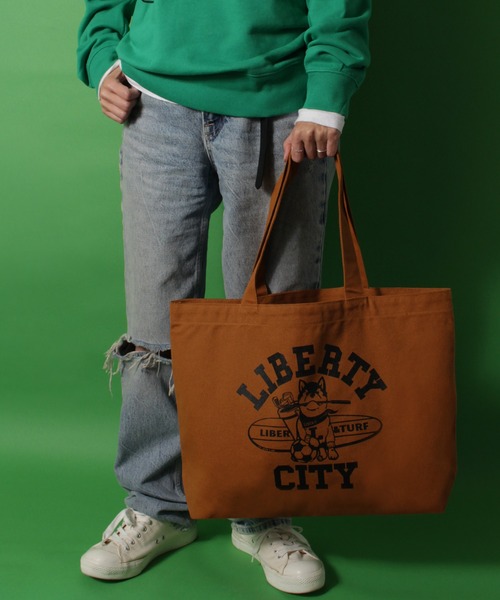 LIBERTY CITY（リバティシティ）の「【LIBERTY CITY/リバティーシティ】 [LIBER-O] トートバッグ（トートバッグ・メンズ・ウッドランド/キナリ/モカ/ブラック・ONE SIZE）」の11枚目の写真