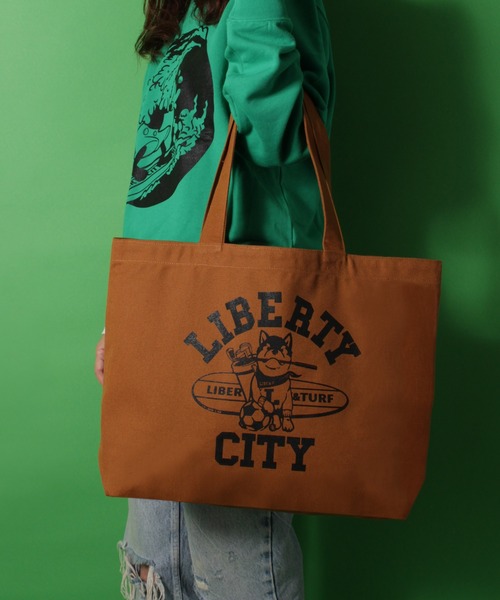 LIBERTY CITY（リバティシティ）の「【LIBERTY CITY/リバティーシティ】 [LIBER-O] トートバッグ（トートバッグ・メンズ・ウッドランド/キナリ/モカ/ブラック・ONE SIZE）」の12枚目の写真