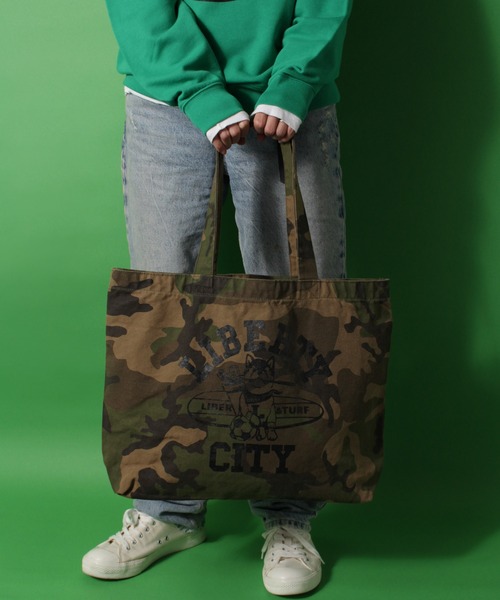 LIBERTY CITY（リバティシティ）の「【LIBERTY CITY/リバティーシティ】 [LIBER-O] トートバッグ（トートバッグ・メンズ・ウッドランド/キナリ/モカ/ブラック・ONE SIZE）」の14枚目の写真