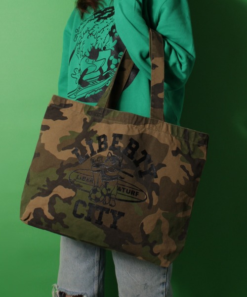 LIBERTY CITY（リバティシティ）の「【LIBERTY CITY/リバティーシティ】 [LIBER-O] トートバッグ（トートバッグ・メンズ・ウッドランド/キナリ/モカ/ブラック・ONE SIZE）」の5枚目の写真