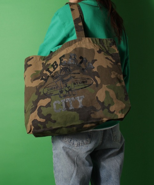 LIBERTY CITY（リバティシティ）の「【LIBERTY CITY/リバティーシティ】 [LIBER-O] トートバッグ（トートバッグ・メンズ・ウッドランド/キナリ/モカ/ブラック・ONE SIZE）」の6枚目の写真