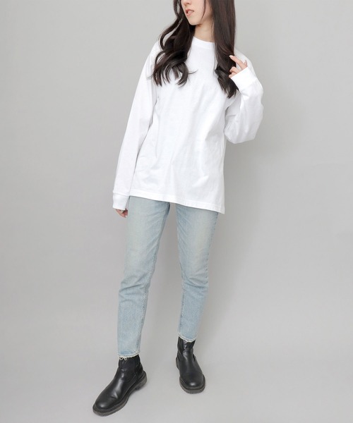 United Athle(ユナイテッドアスレ)の「7.1オンス オープンエンド糸 ルーズシルエット 袖リブ ロングスリーブTシャツ(2.1インチリブ)(Tシャツ/カットソー・メンズ・アッシュグレー/ブラック/ホワイト・XXL/XL/L/M)」の6枚目の写真