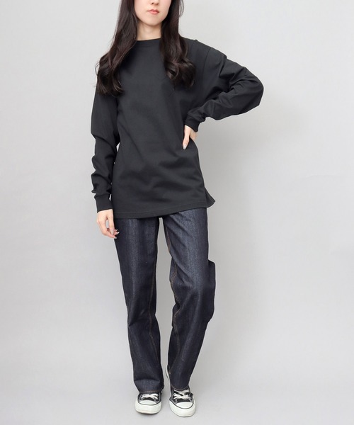 United Athle(ユナイテッドアスレ)の「7.1オンス オープンエンド糸 ルーズシルエット 袖リブ ロングスリーブTシャツ(2.1インチリブ)(Tシャツ/カットソー・メンズ・アッシュグレー/ブラック/ホワイト・XXL/XL/L/M)」の8枚目の写真