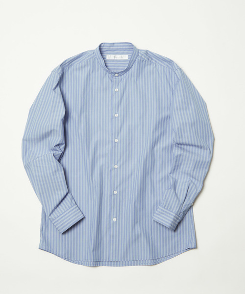 MEN'S MELROSE(メンズメルローズ)の「クラシックストライプバンドカラーシャツ(シャツ/ブラウス・メンズ・ブルー/ミント/ライトグレー・3/4/2)」の14枚目の写真