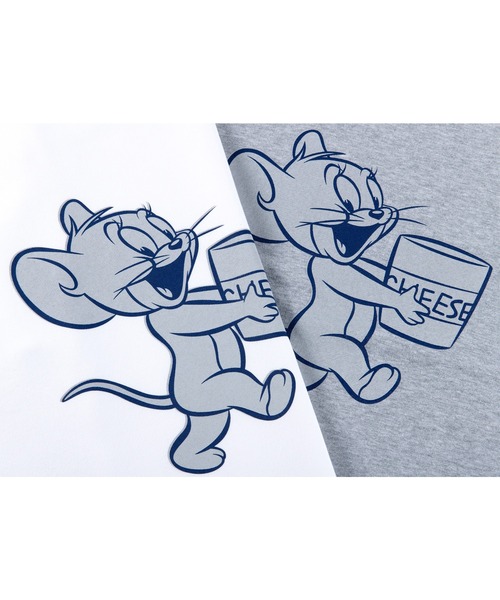 MEDICOM TOY LIFE ENTERTAINMENT（メディコムトイライフエンターテイメント）の「MLE＜TOM and JERRY＞ CREW NECK SWEATSHIRT(JERRY)（スウェット・メンズ・グレー/ホワイト・XX-LARGE/X-LARGE/LARGE/MEDIUM/SMALL）」の3枚目の写真