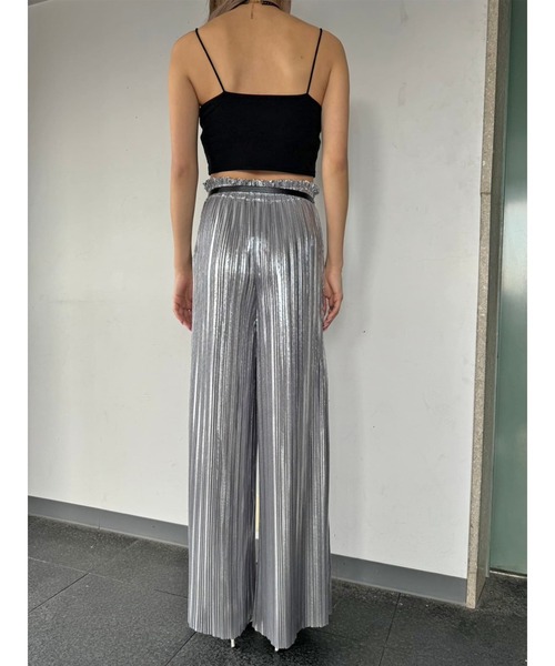 EGOIST（エゴイスト）の「シャイニープリーツワイドパンツ（その他パンツ・レディース・ブラック/シルバー・FREE）」の21枚目の写真