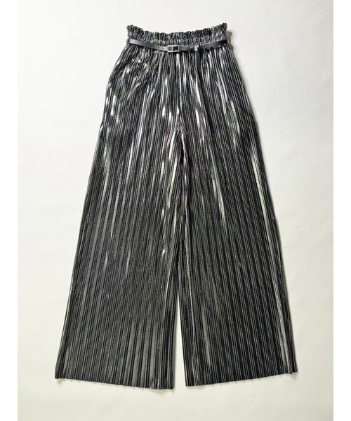 EGOIST（エゴイスト）の「シャイニープリーツワイドパンツ（その他パンツ・レディース・ブラック/シルバー・FREE）」の17枚目の写真