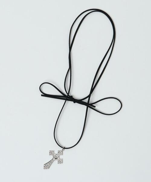 WEGO（ウィゴー）の「WEGO/BIGクロスリボンネックレス（ネックレス・レディース・その他1・FREE）」の4枚目の写真