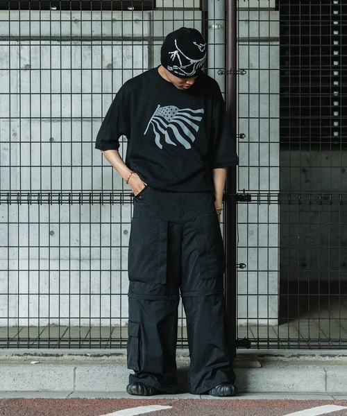 kutir（クティール）の「ドローコード付きフラッグミニ裏毛スウェット 