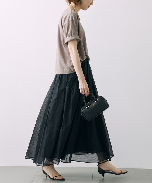 BABYLONE（バビロン）の「天竺バックオープンＴシャツ（Tシャツ/カットソー・レディース・オフホワイト/グレイッシュベージュ・フリー）」の13枚目の写真