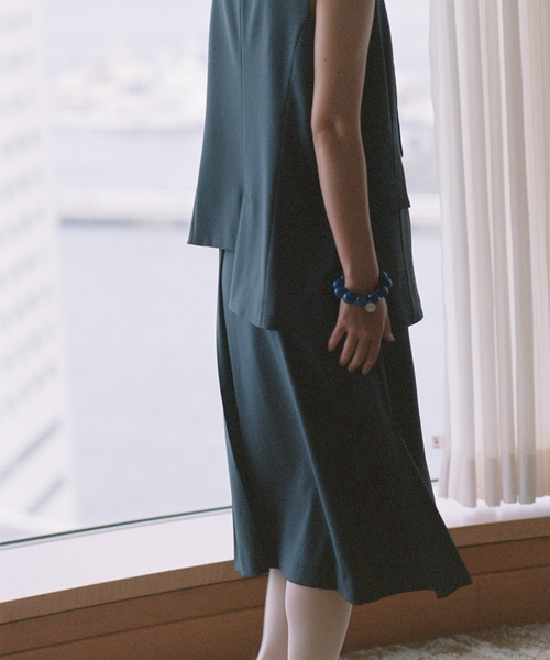 charles chaton シャルルシャトン サテンフリルスカート Charles Chaton（シャルルシャトン）の「calm wrap skirt