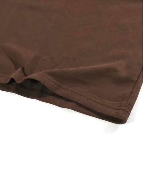 neos(ネオス)の「【neos】ルーズシルエット ワッペン ロゴ サガラ刺繍 ライン ラグラン ハーフスリーブ ポロシャツ(ポロシャツ・メンズ・ホワイト×ブラウン/ホワイト×ブルー・X-LARGE/LARGE/MEDIUM)」の9枚目の写真