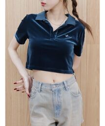 EVRIS | ベロアスキッパーショートトップス(Tシャツ/カットソー)