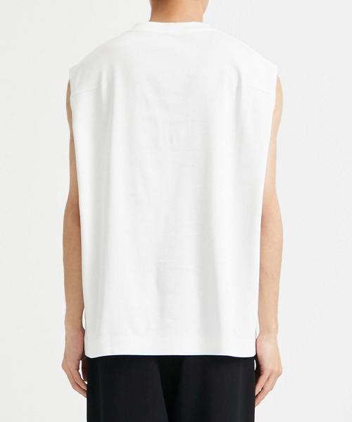 CITY TOKYO（シティトウキョウ）の「キングコットンノースリーブTEE（Tシャツ/カットソー・メンズ・ホワイト/ブラック・1/2）」の16枚目の写真