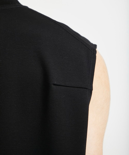 CITY TOKYO（シティトウキョウ）の「キングコットンノースリーブTEE（Tシャツ/カットソー・メンズ・ホワイト/ブラック・1/2）」の5枚目の写真