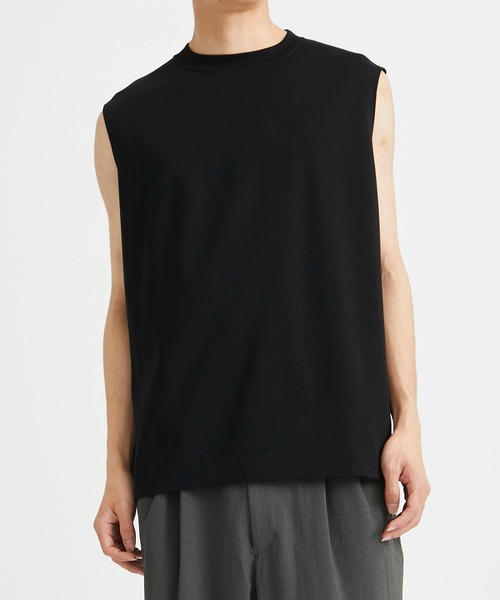 CITY TOKYO（シティトウキョウ）の「キングコットンノースリーブTEE（Tシャツ/カットソー・メンズ・ホワイト/ブラック・1/2）」の19枚目の写真