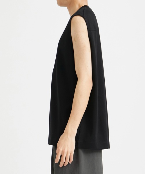 CITY TOKYO（シティトウキョウ）の「キングコットンノースリーブTEE（Tシャツ/カットソー・メンズ・ホワイト/ブラック・1/2）」の10枚目の写真