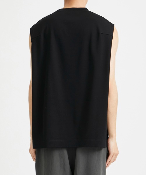 CITY TOKYO（シティトウキョウ）の「キングコットンノースリーブTEE（Tシャツ/カットソー・メンズ・ホワイト/ブラック・1/2）」の11枚目の写真