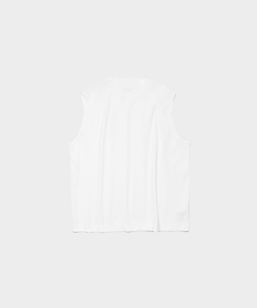 CITY TOKYO（シティトウキョウ）の「キングコットンノースリーブTEE（Tシャツ/カットソー・メンズ・ホワイト/ブラック・1/2）」の7枚目の写真