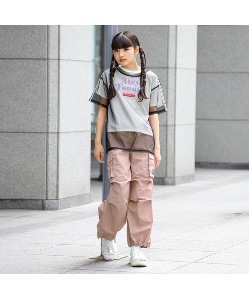 セール】【ACTIVE】 ロゴゴムフロントジップシャカシャカカーゴ