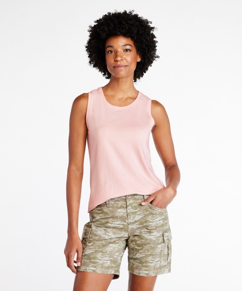 L.L.Bean(エルエルビーン)の「ソフト・ストレッチ・スーピマ・スリーブレス・ティ 米国フィット・レギュラー(タンクトップ・レディース・ピンク・X-SMALL/MEDIUM)」の2枚目の写真