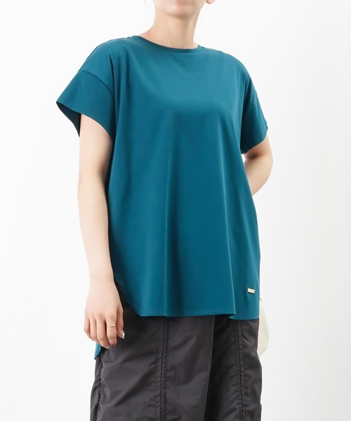 LUCA/LADY LUCK LUCA(ルカ/レディラックルカ)の「LC/LLL 【新色追加】シルケットスリットカットソー / バックスリットシンプルTシャツ(Tシャツ/カットソー・レディース・オフホワイト/ブラック/グレー/ブルー・FREE)」の4枚目の写真