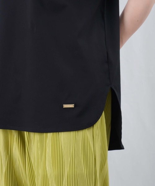 LUCA/LADY LUCK LUCA(ルカ/レディラックルカ)の「LC/LLL 【新色追加】シルケットスリットカットソー / バックスリットシンプルTシャツ(Tシャツ/カットソー・レディース・オフホワイト/ブラック/グレー/ブルー・FREE)」の18枚目の写真