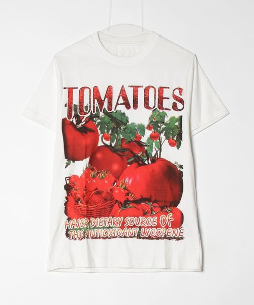fridge（フリッジ）の「【Story mfg】ストーリーエムエフジー Greatful Tee SS TOMATO（Tシャツ/カットソー・メンズ・ホワイト・X-SMALL/MEDIUM/X-LARGE/XX-LARGE）」の3枚目の写真