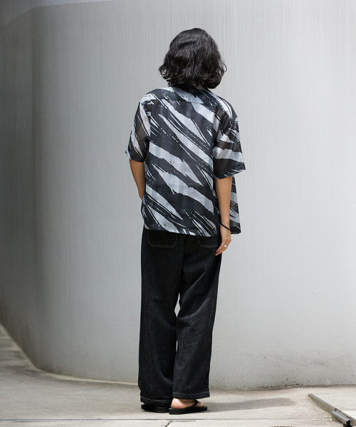 JOURNAL STANDARD（ジャーナルスタンダード）の「コットンヘンプ デニムベルテッド キャノンオーバーパンツ（デニムパンツ・メンズ・ブラック/ネイビー・SMALL/MEDIUM/LARGE）」の5枚目の写真