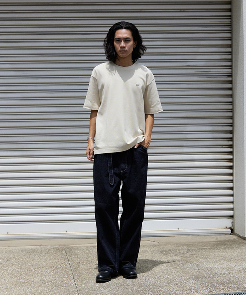 JOURNAL STANDARD（ジャーナルスタンダード）の「コットンヘンプ デニムベルテッド キャノンオーバーパンツ（デニムパンツ・メンズ・ブラック/ネイビー・SMALL/MEDIUM/LARGE）」の13枚目の写真