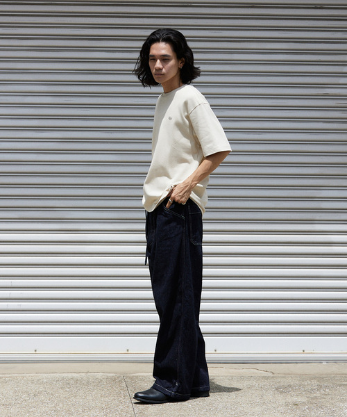 JOURNAL STANDARD（ジャーナルスタンダード）の「コットンヘンプ デニムベルテッド キャノンオーバーパンツ（デニムパンツ・メンズ・ブラック/ネイビー・SMALL/MEDIUM/LARGE）」の14枚目の写真