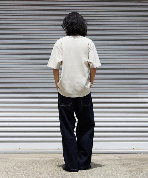 JOURNAL STANDARD（ジャーナルスタンダード）の「コットンヘンプ デニムベルテッド キャノンオーバーパンツ（デニムパンツ・メンズ・ブラック/ネイビー・SMALL/MEDIUM/LARGE）」の15枚目の写真