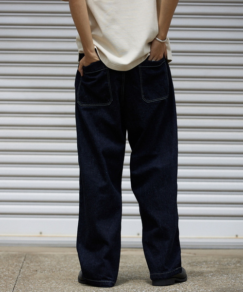 JOURNAL STANDARD（ジャーナルスタンダード）の「コットンヘンプ デニムベルテッド キャノンオーバーパンツ（デニムパンツ・メンズ・ブラック/ネイビー・SMALL/MEDIUM/LARGE）」の18枚目の写真