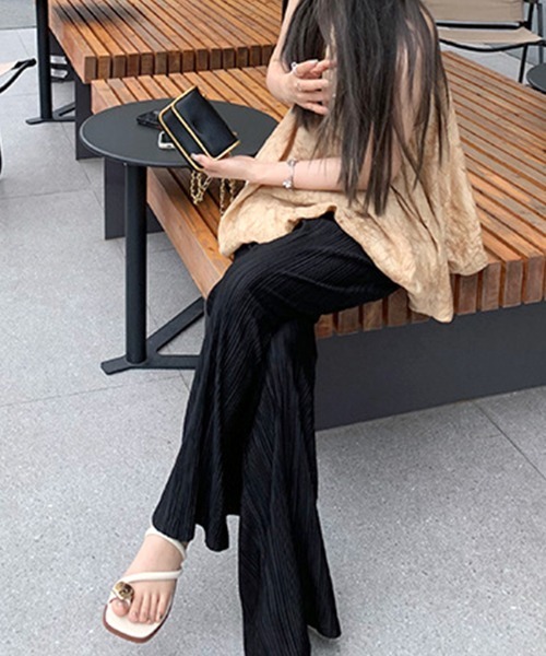 Futier land（フューティアランド）の「メタルモチーフフラットサンダル（サンダル・レディース・ブラック/アイボリー/ブラウン・38/39/36/37）」の20枚目の写真