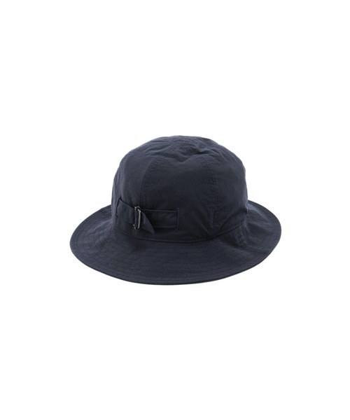 MHL.（エムエイチエル）の「WORN NYLON CANVAS（ハット・レディース・ネイビー/ベージュ・FREE）」の5枚目の写真
