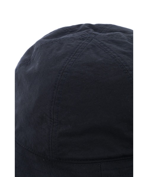 MHL.（エムエイチエル）の「WORN NYLON CANVAS（ハット・レディース・ネイビー/ベージュ・FREE）」の6枚目の写真