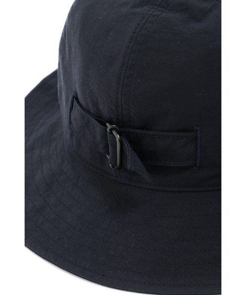 MHL.（エムエイチエル）の「WORN NYLON CANVAS（ハット・レディース・ネイビー/ベージュ・FREE）」の8枚目の写真