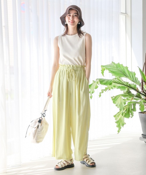 LEPSIM（レプシィム）の「スラブリブタンク　114449（タンクトップ・レディース・グリーン/ブルー/ブラック/アイボリー/グリーン系その他・FREE）」の8枚目の写真