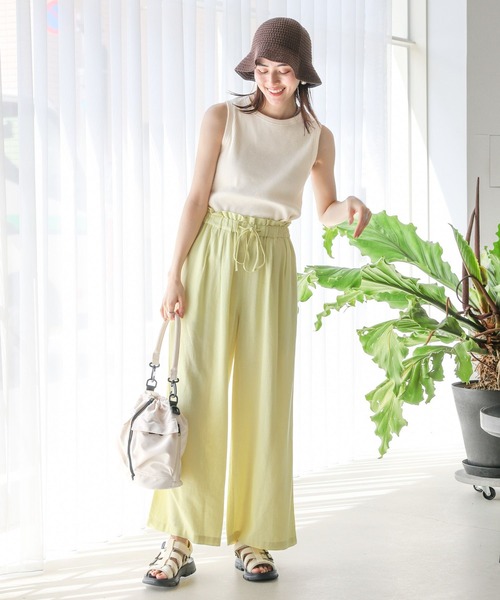 LEPSIM（レプシィム）の「スラブリブタンク　114449（タンクトップ・レディース・グリーン/ブルー/ブラック/アイボリー/グリーン系その他・FREE）」の9枚目の写真