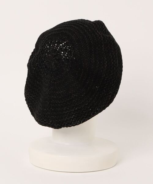 チャイハネ（チャイハネ）の「【チャイハネ】ペジニットベレー帽（ハンチング/ベレー帽・レディース・カーキ/ブラック/ベージュ・FREE）」の5枚目の写真