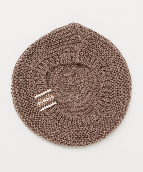 チャイハネ（チャイハネ）の「【チャイハネ】ペジニットベレー帽（ハンチング/ベレー帽・レディース・カーキ/ブラック/ベージュ・FREE）」の9枚目の写真