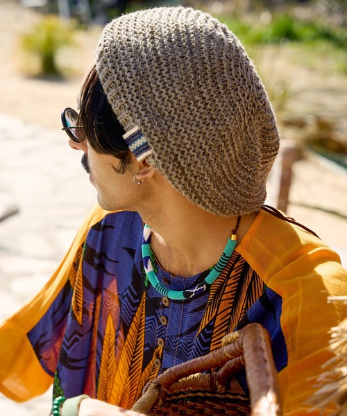 チャイハネ（チャイハネ）の「【チャイハネ】ペジニットベレー帽（ハンチング/ベレー帽・レディース・カーキ/ブラック/ベージュ・FREE）」の14枚目の写真