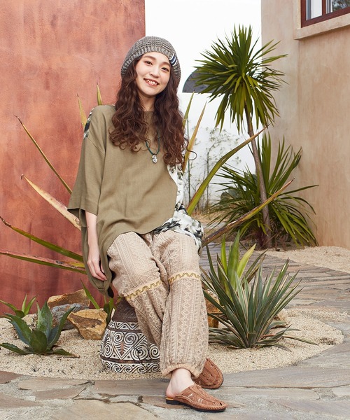 チャイハネ（チャイハネ）の「【チャイハネ】ペジニットベレー帽（ハンチング/ベレー帽・レディース・カーキ/ブラック/ベージュ・FREE）」の21枚目の写真